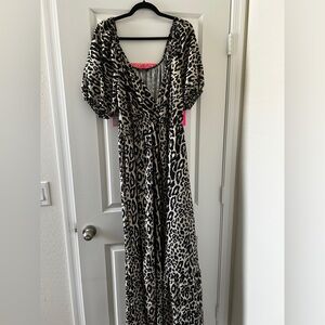 Leopard Print Maxi Dress